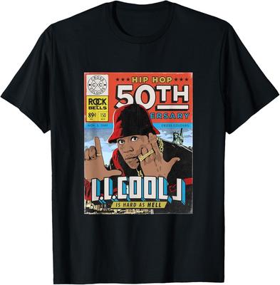 T-shirt LL Cool J Anni '90 Artisti Musicali R&B Hip Hop Edizione 50°