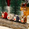 Christmas Decorations Wool Felt Cartoon Deer Pendant Creative New Elk Pendant Christmas Tree Pendant Gift