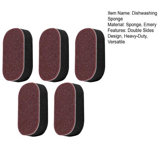 2/3/5Pcs Dishwashing Sponge Heavy Duty Thick Sturdy Foam Pads Kitchen Bathroom Floors Stains Grease Cleaner