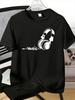 Unisexs Tee Stylish Headphone Music Word Art Print Cotton Short Sleeve Male Casual Streetwear Outdoor Daily Basic Fashion Wear Top
