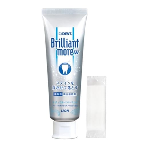 [Body Only] Brilliant More Double Natural Peppermint (90g) 1 Bottle [Brilliant More W] Dental Whitening Towel Set