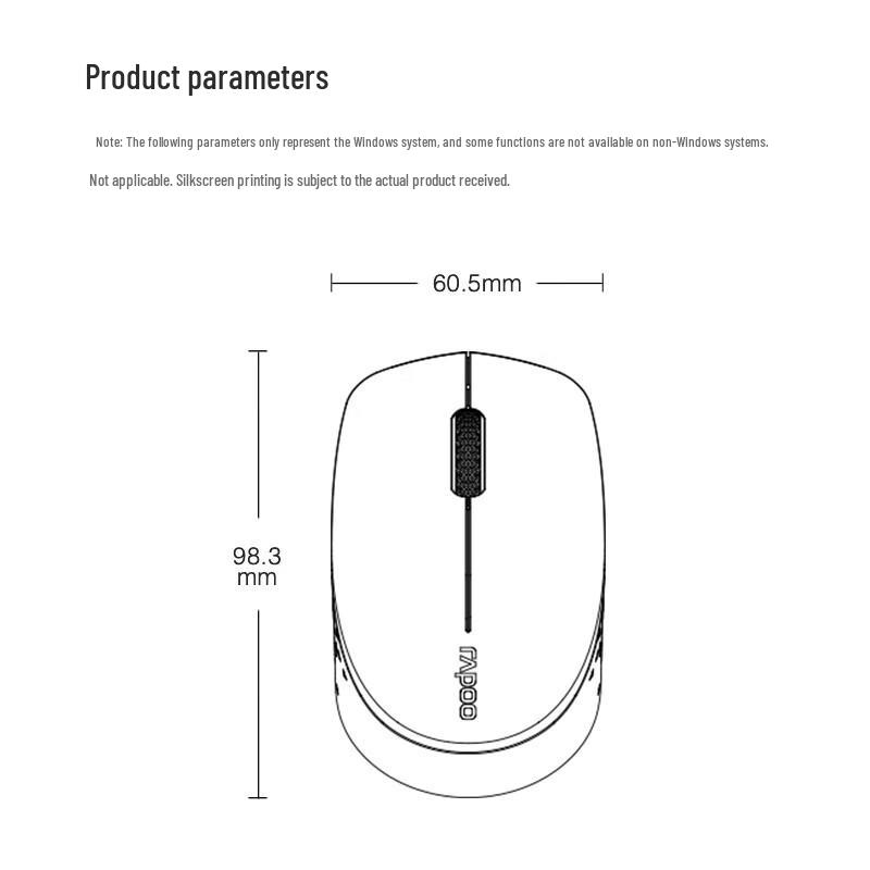 Rapoo M100G Tri-Mode Wireless Bluetooth Silent Mouse