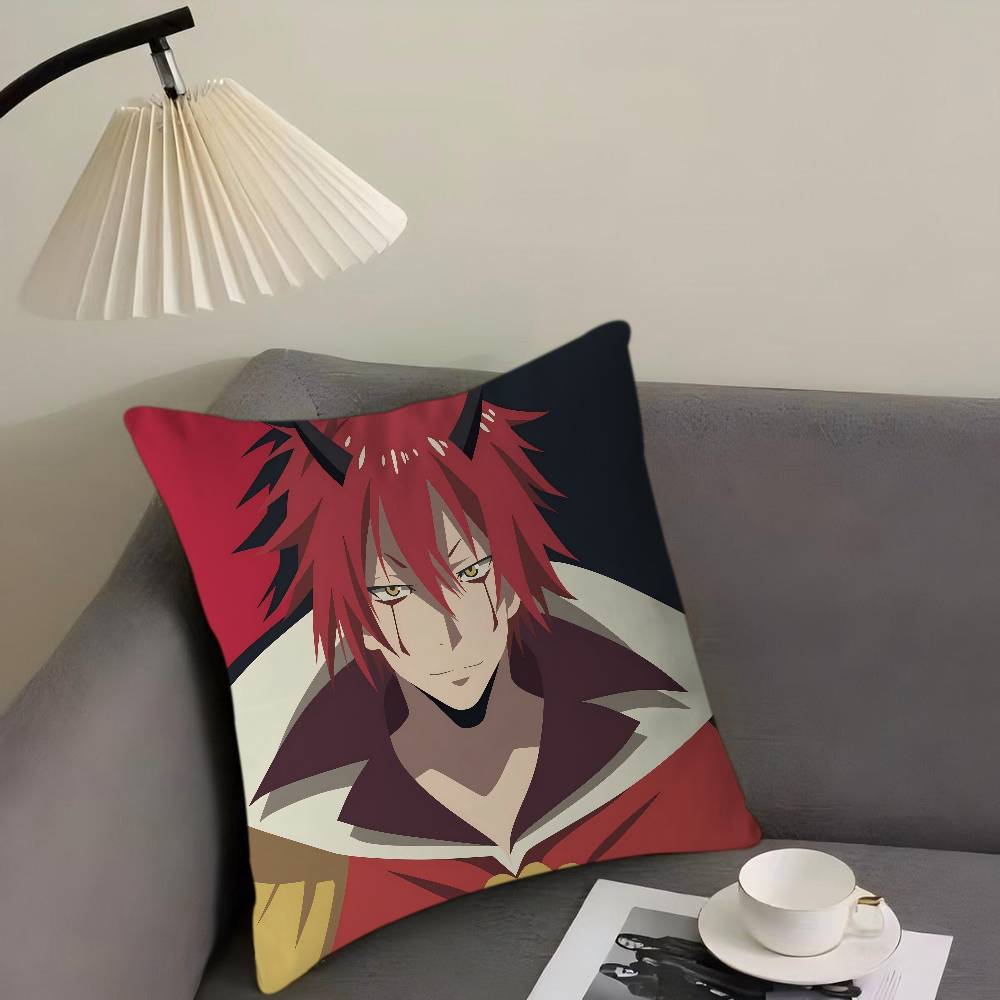 That Time I Got Reincarnated As A Slime Cushion Cover Pillow Cover Decor Pillowcase Printed Cushion Case For Couch