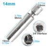Universal Magnetic Spark Plug Sleeve Thin-walled Universal Joint 14/16mm with Magnetic Automotive 3/8" Drive Car Repair Tool
