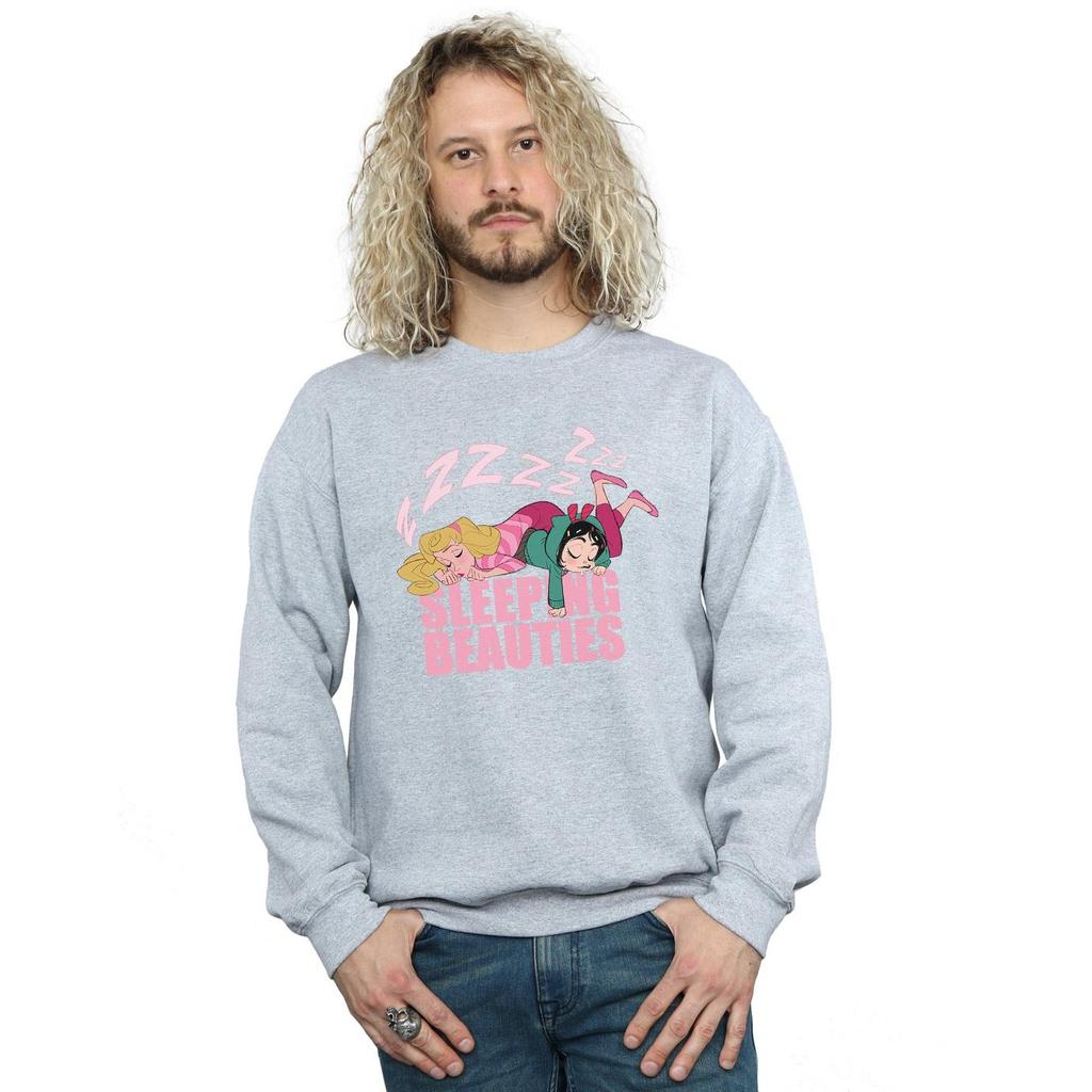 Disney Mens Wreck It Ralph Aurora And Vanellope Sweatshirt
