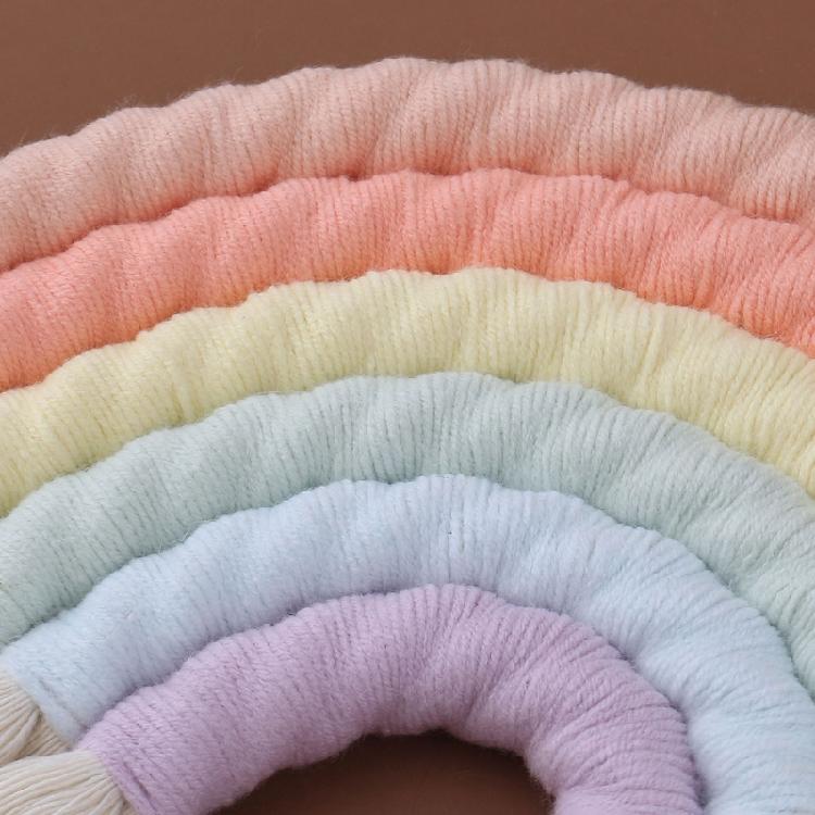 Weaving Ornaments Nordic Kid Rooms Wall Hanging Rainbow Shaped 2 Sizes To Choose