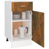 vidaXL Base Cabinet with Drawer Lyon Smoked Oak 40x46x81.5 Cm