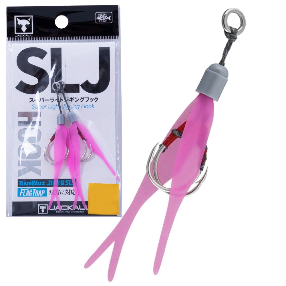 

JACKALL SLJ Twin Hook, Size S, Pink