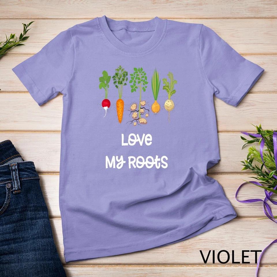Root Vegetables Gardening, Cute Garden Tee Shirt Gift, 3Dk Unisex T-shirt 12 S