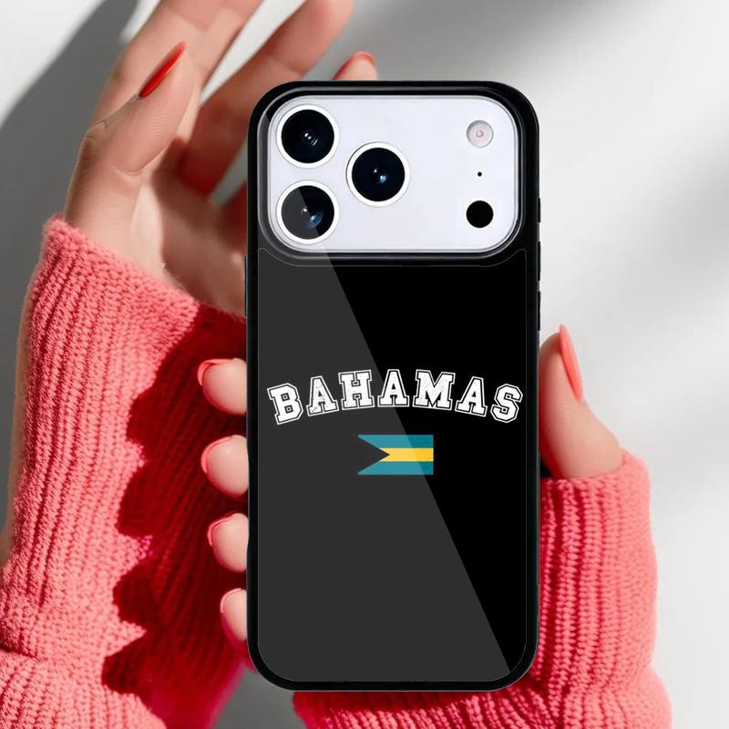 Bahamas Flagge Handyhülle für iPhone 17 16 15 14 13 Pro Max Rückabdeckung für 12 11 Pro Hülle