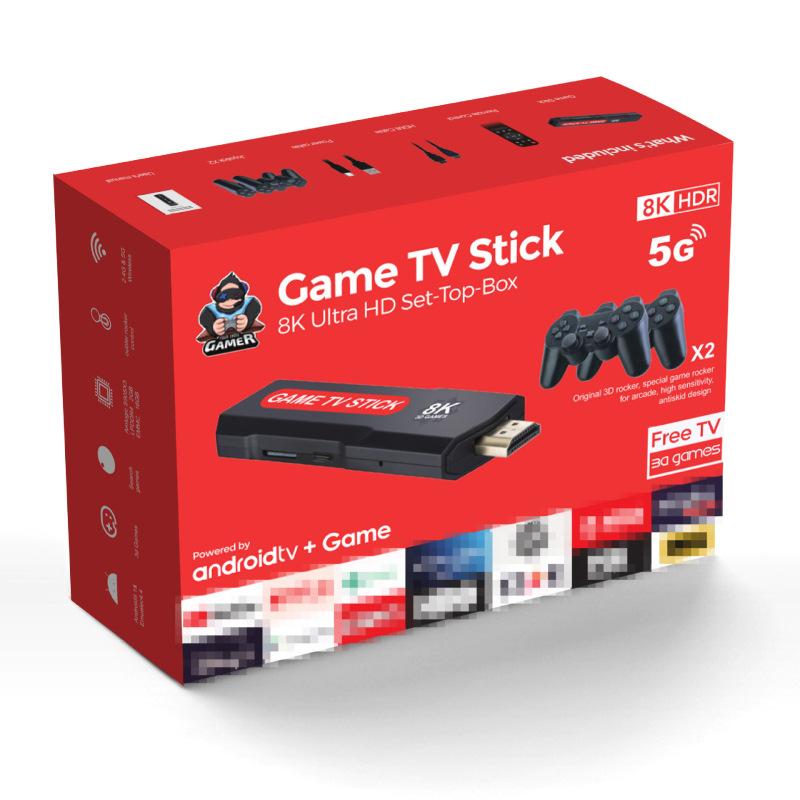 X2PLUS TV-Spielkonsole - Drahtlose Controller, Zwei-Spieler-Spielkonsole, HDMI-Arcade