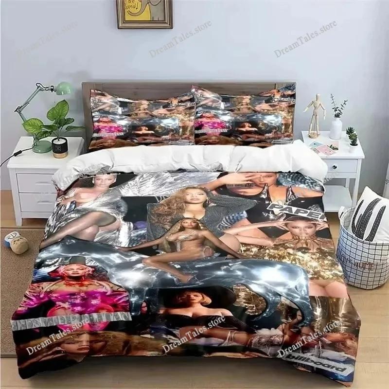 Pop Female Singer B-Beyonce Bedding Set Boys Girls Twin Queen King Size Duvet Cover Pillowcase Bed Boys Adult Home Textileextile