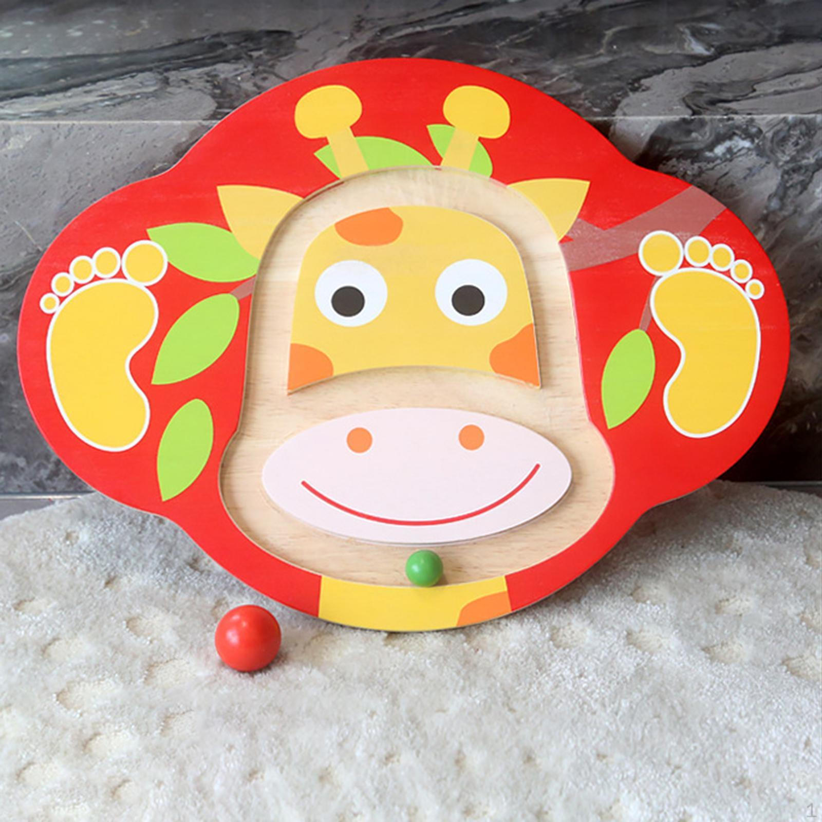 

Balance Board for Kids Toy Birthday Gift Tool with Balls Core Training Giraffe