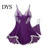 Women Nightgown Plus Size Sexy Babydoll Nightdress for Women, V Neck Lace Soft Sleepwear Sheer Mesh Nightgown, Spaghetti Strap Chemise Slip Dress with