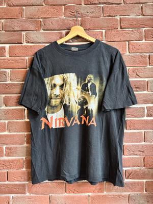 Seltenes 90er Nirvana Kurt Cobain Grunge Vintage T-Shirt L Schwarz Unisex T-Shirt