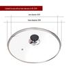 maxcook Glasdeckel mit Rand aus 304 Edelstahl