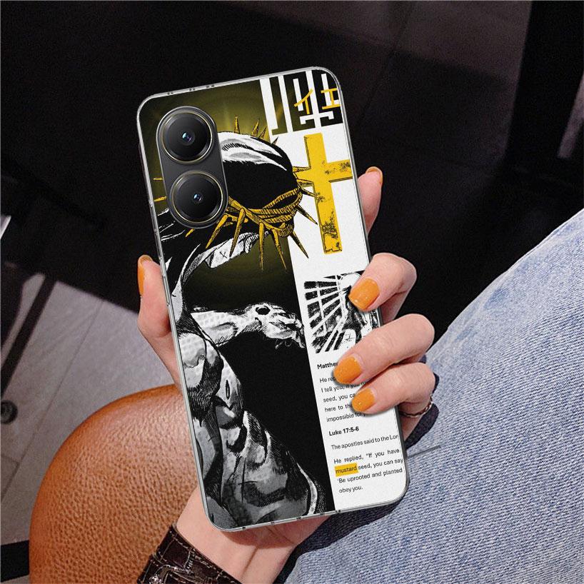 Son Of God Jesus Cross Holy Light Phone Case For Xiaomi Poco X7 X6 X5 Pro F7 Ultra Redmi 15C 15 13C 13 12C 12 10 10A 10C 9 9A 9C