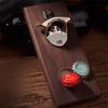 Wooden Magnetic Bottle Opener Rustic Style Vintage Wall Mounted Bottle Opener Rectangular Fridge Magnet Bottle Opener Gift