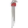 VESSEL (VESSEL) Hex Bar Ball Point L-type Wrench, Set of 9, Extra Long Type, 8309BP-XL
