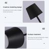 Desk LED Lamp Bar Restaurant Ambiance Wireless Table Lamps Study Office Light Waterproof Touch Lamp with USB Charging Night Ligh
