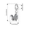 BAMOER 925 Sterling Silver Animal Locket Pendants Oxidized Openable Beads Clip Fit Original Bracelet DIY Retro Jewelry Accessory
