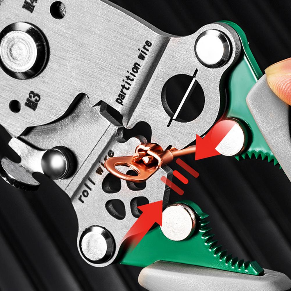 Multifunctional Folding Wire Stripper Cable Splitting Crimping Cutting Tool Wire Repair Tool Pliers
