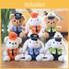 Adorable Plush Police Bear Keychain Cute Soft Stuffed Animal Toy Accessory