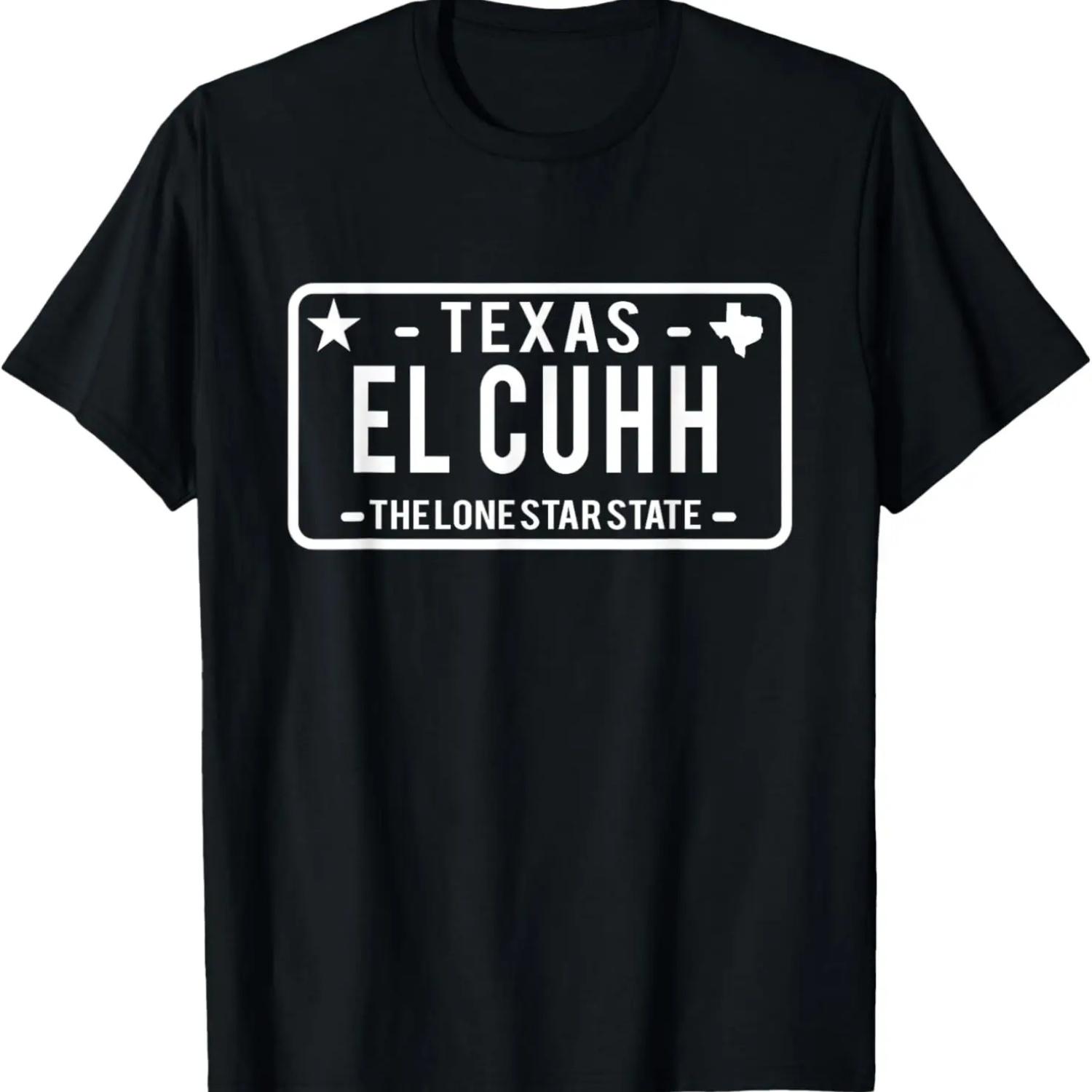

EL CUHH TEXAS LICENSE PLATE DESIGN T-Shirt S чёрный