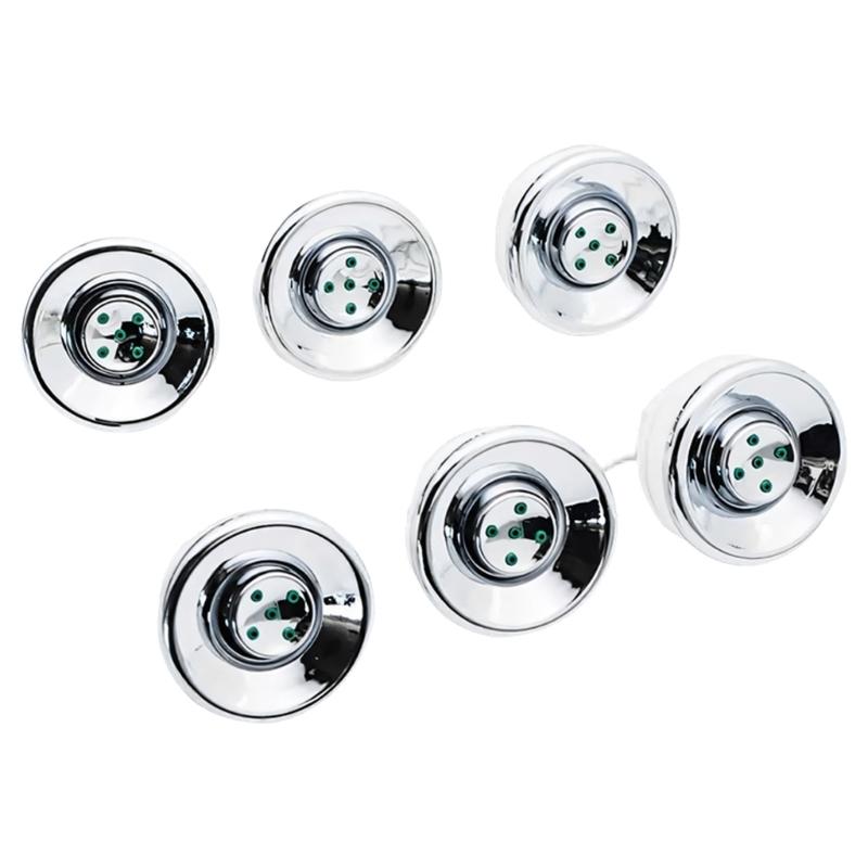 

6 Counts Metal Shower Head Attachment Set For Tub Featuring Relaxing Function And Fast Assembly 1