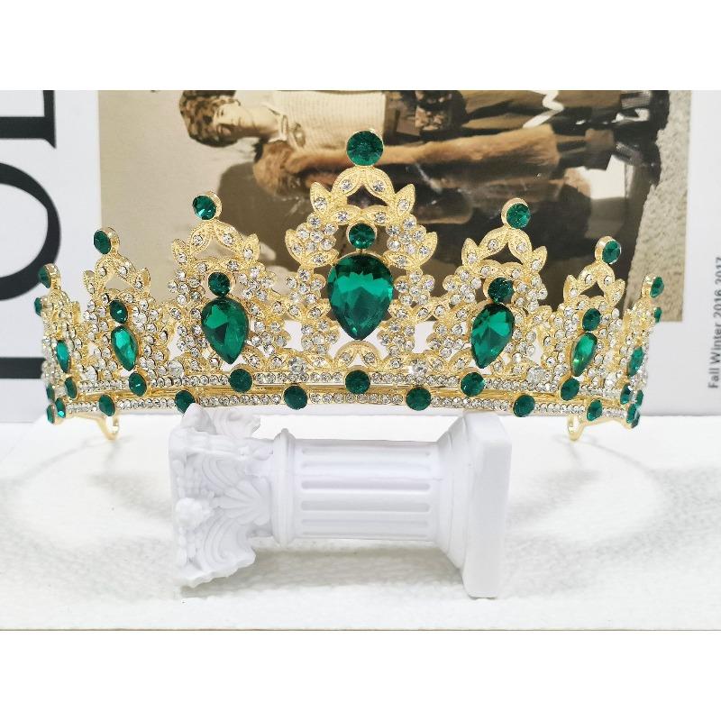 Bridal Crown Tiara Birthday Party Alloy Hairband Rhinestone Queen Hair Accessories Wedding Clothing Crown