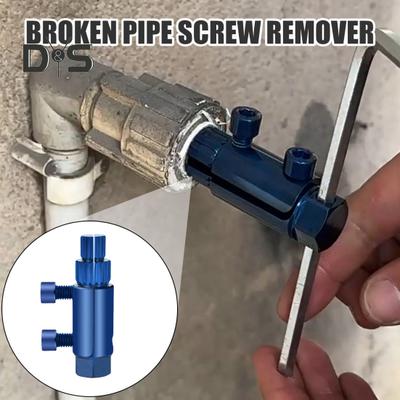 Broken Pipe Thread Extractor Faucet Valve Screw Extractor Anti-Rust Coating Widely Used Easy-Out Bolt Extractor Kit