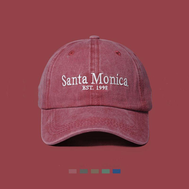 

Wine Red Baseball Cap Men s and Women s Spring and Summer Sun-Proof Sun-Proof Big Head Circumference Peaked Cap Face-Looking a Little Retro Tide Burgundy Adjustable