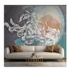 European Creative Art Sunset Mural Wallpaper 3d Living Room Tv Backdrop Home Decoration Apartment Renovation Mural