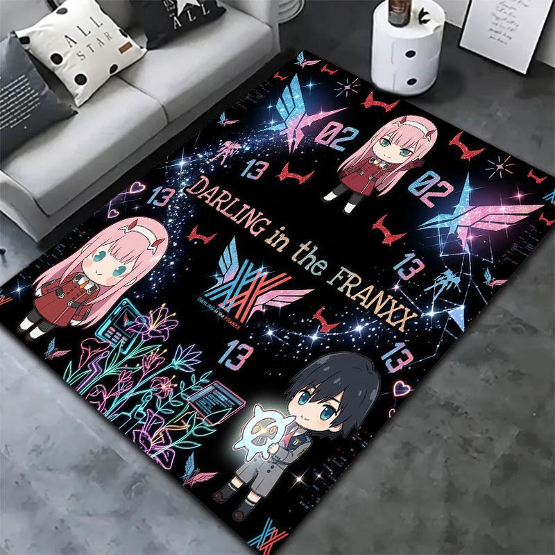 Franxx Carpet Rug For Living Room Bedroom Home Sofa Decoration Kids Play Nonslip Floor Mat