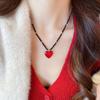 Romantic Fashion Choker Irregular Sweater Chain Adjustable Crystal Heart Bracelet  Women Gifts