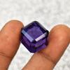 15MM Natural Purple Amethyst Cube Cut 34.2 Ct Certified Flawless Loose Gemstone