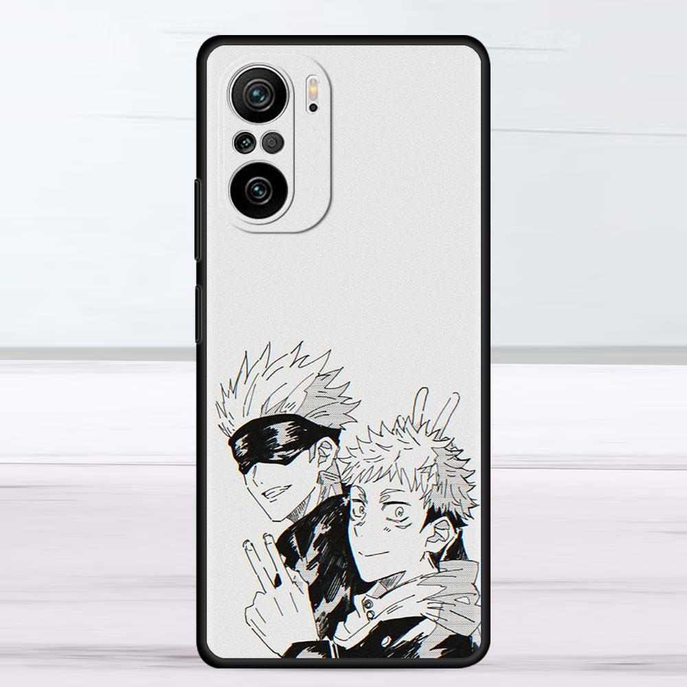 Hülle für Xiaomi Redmi Note 11 9S 10 9 8 7 9A 9C 9i K40 8T 10C 9T K50 Silikon Handyhülle Niedliches Jujutsu Kaisen Anime