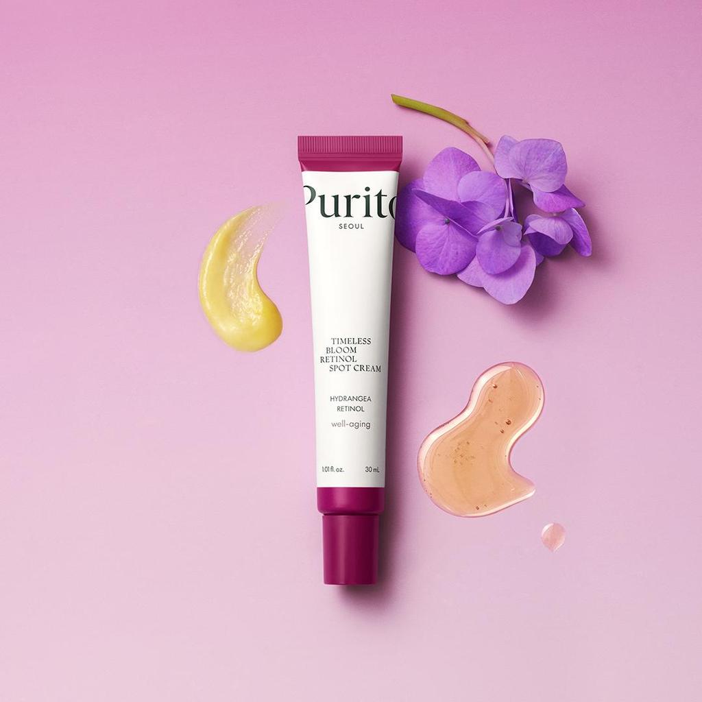 Purito Seoul Timeless Bloom Retinol Spot Cream – Firming Care with Retinol and Peptide, Korean