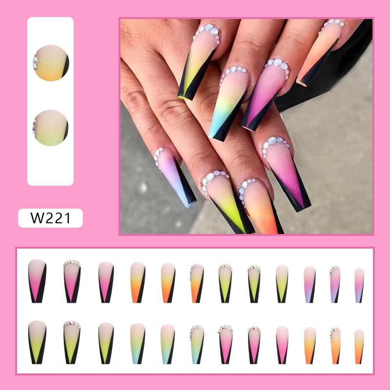Wear Armor 24 Pieces Combination 00 Nail Art Pieces European and American Style Press On Nails