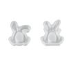 Cute 3D Rabbit Silicone Mold Bunny Aromatherapy Cup Gypsum Candle Mold Easter Diy Craft Moulds Reusable Handmade Tool Home Decor