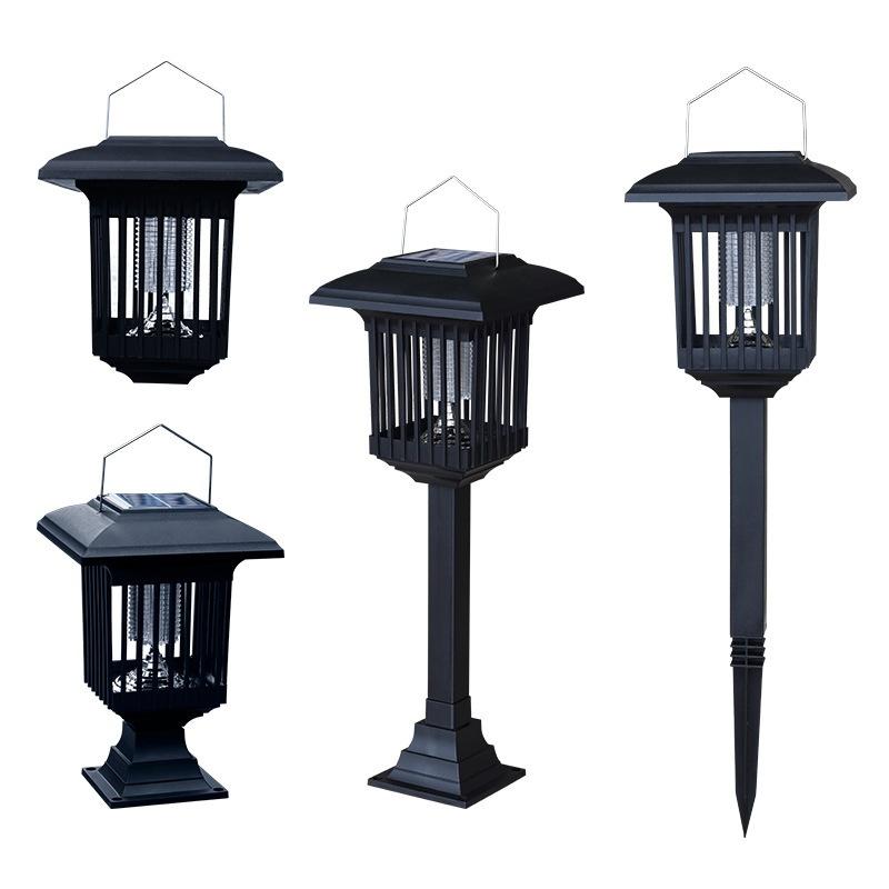 1Pc Solar Mosquito Killer Lamp Outdoor Mosquito Killer Household Physical Shock Mosquito Repellent Outdoor Courtyard Balcony Lighting