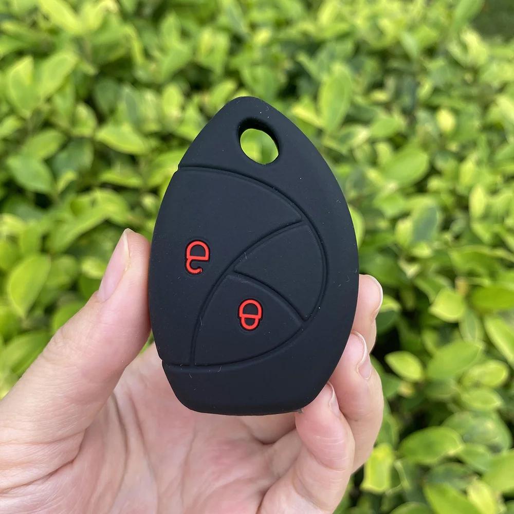 2 3 Buttons Silicone Car key cover Shell for Toyota Malaysia Truguard VG Alarm Cobra for Renault Logan Remote key Accessories
