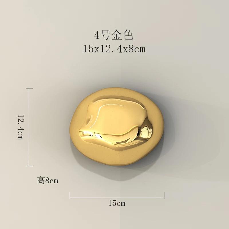 Background Wall Hanging Silver Stone Abstract Three-dimensional Handicraft Pendant Living Room Wall Decoration Accessories