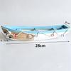 Nordic Vintage Wooden Boat Model Handmade Craft Ship Home Decor Living Room Table Centerpiece Creative Gift Room Decoration