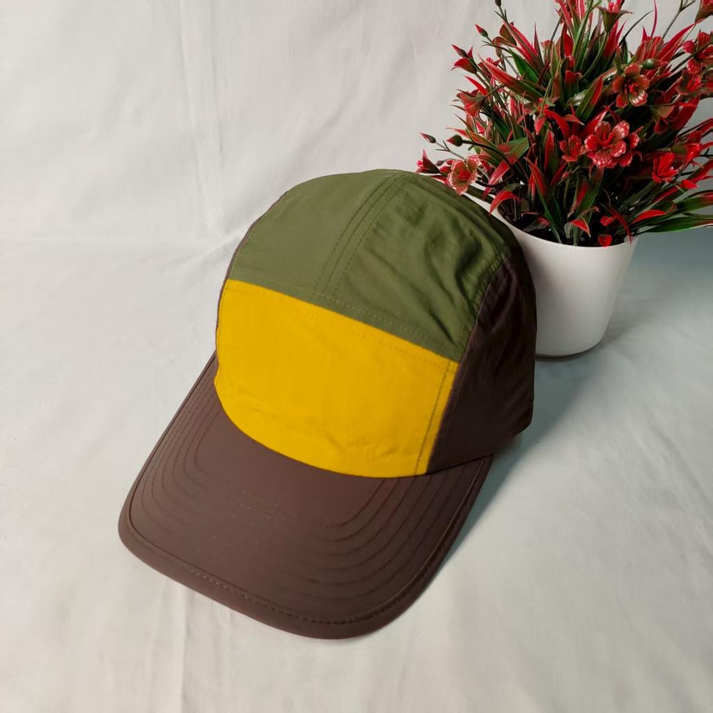Color Matching Cap New Spring and Summer Embroidery Slightly Curved Baseball Cap Outdoor Hiking Sun Protection Quick Drying Men and Women