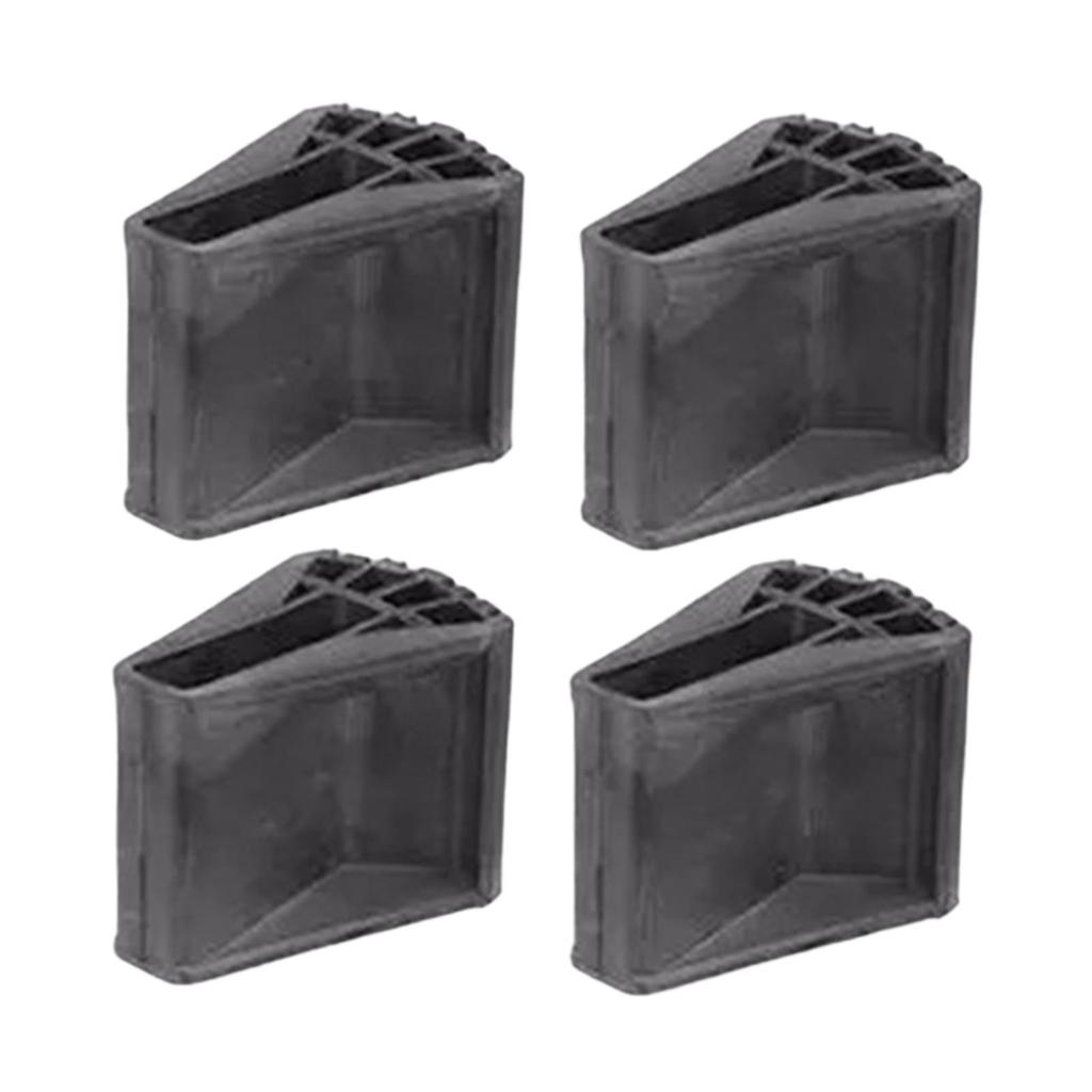4-Pack Ladder Non Slip Feet Attic Ladder Leg Protector Trapezoid Pads Furniture Foot Rubber Pads for Accessories Replacement Kit