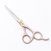 Purple Dragon Professional Half Body Rose Gold Hairdressing Shears: 5.5, 6.0, 7 Inch, Straight and Thinning Scissors