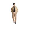 Solid Color Mid-Rise Straight Leg Casual Pants Men Bottoms Light-Khaki J323502-PF2