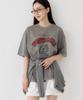 Beobeulpiseu Nostalgia Pigment T-Shirt_Light Gray Red