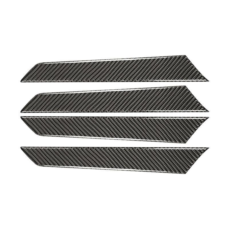 For Mazda CX-5 CX5 CX 5 2017 2018 Soft Carbon Fiber Car Accessories Interior Window Door Panel Cover Strips Trim